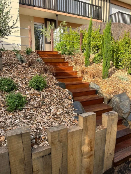 Projet avec soutènement bois
