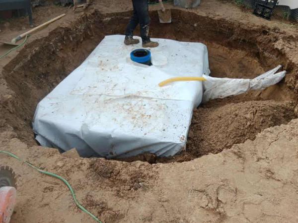 Assainissement jardin Villers-sur-Mer